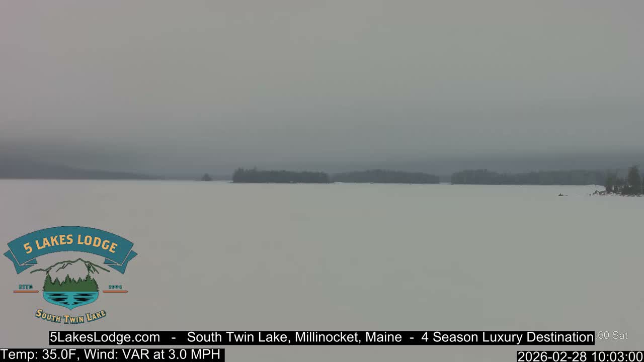 South Twin Lake, Mount  Katahdin, Live Cam - Maine, USA 