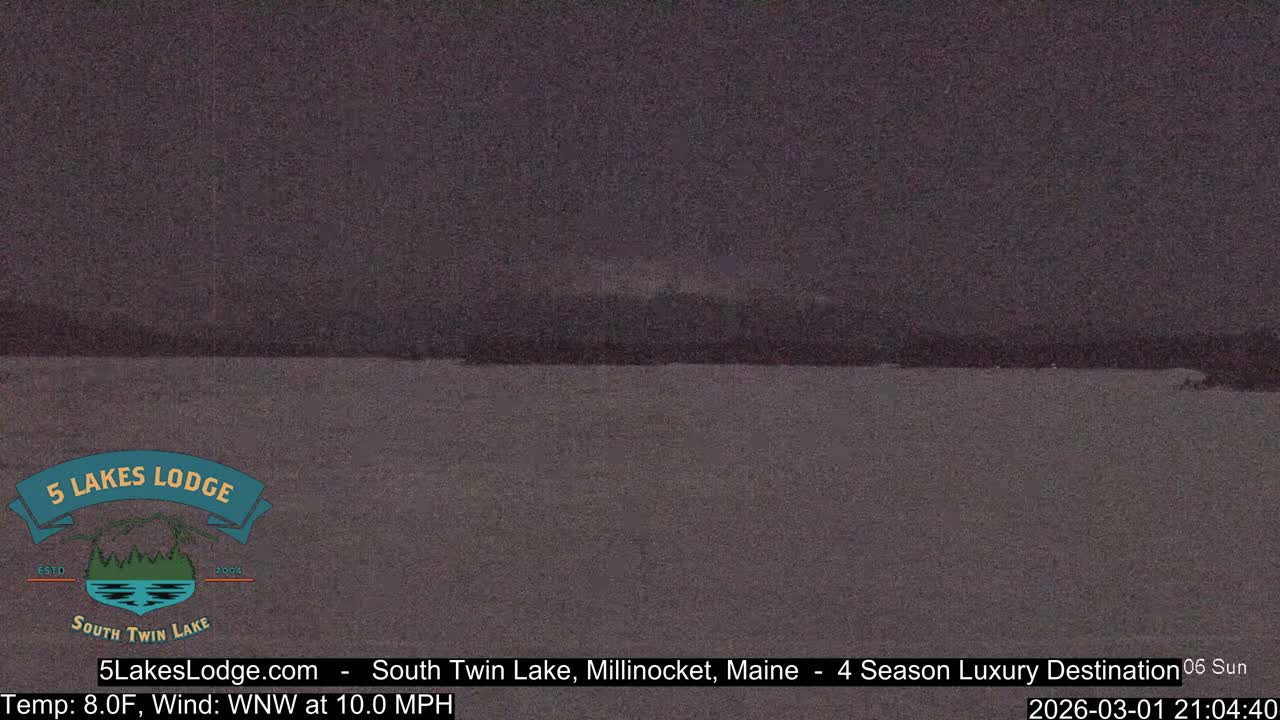 South Twin Lake, Mount  Katahdin, Live Cam - Maine, USA 