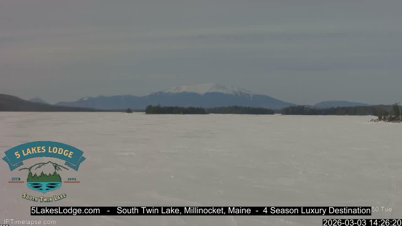 South Twin Lake, Mount  Katahdin, Live Cam - Maine, USA 