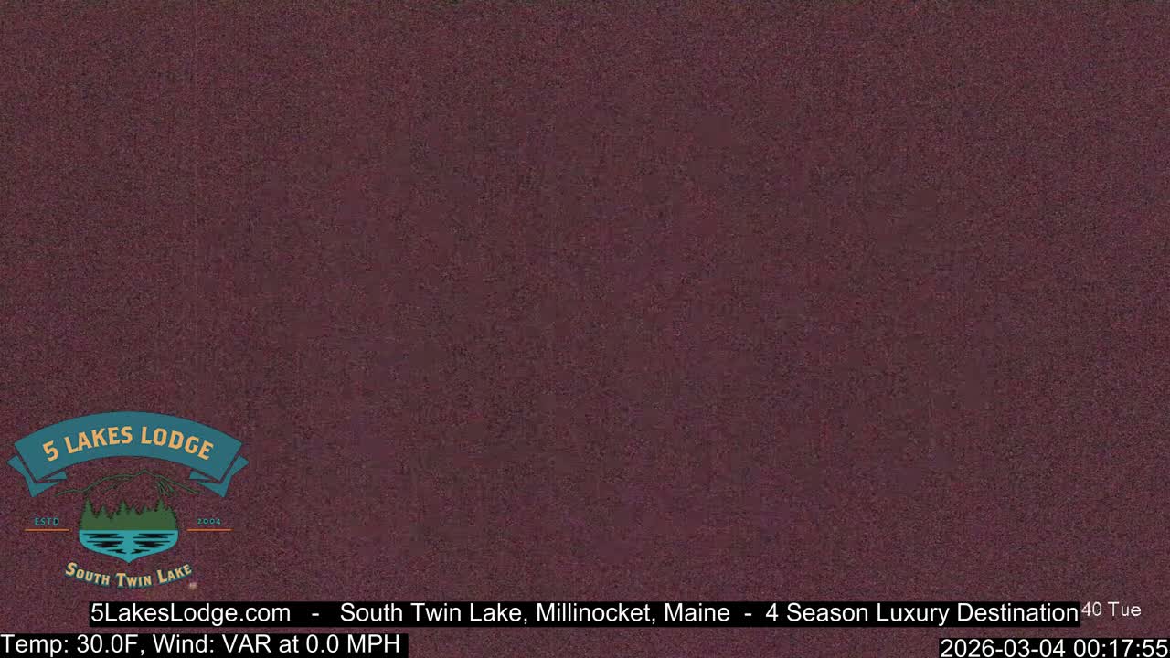 South Twin Lake, Mount  Katahdin, Live Cam - Maine, USA 