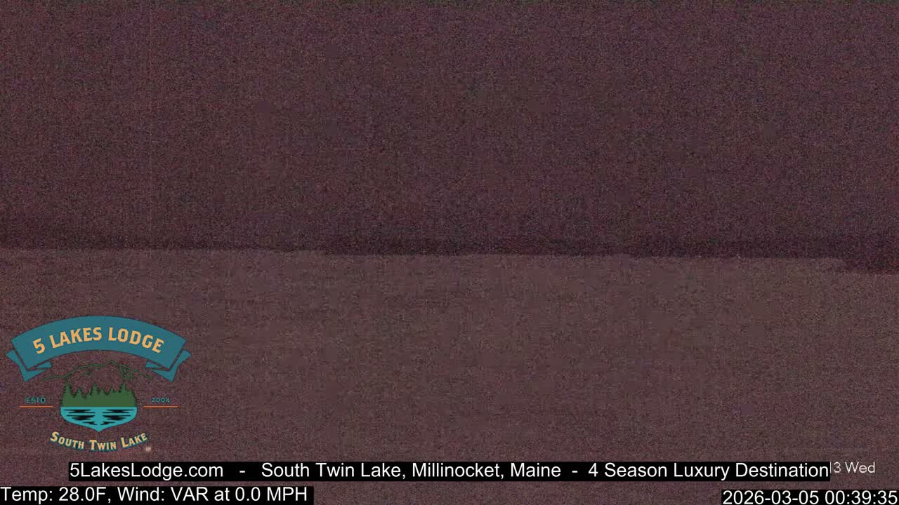 South Twin Lake, Mount  Katahdin, Live Cam - Maine, USA 
