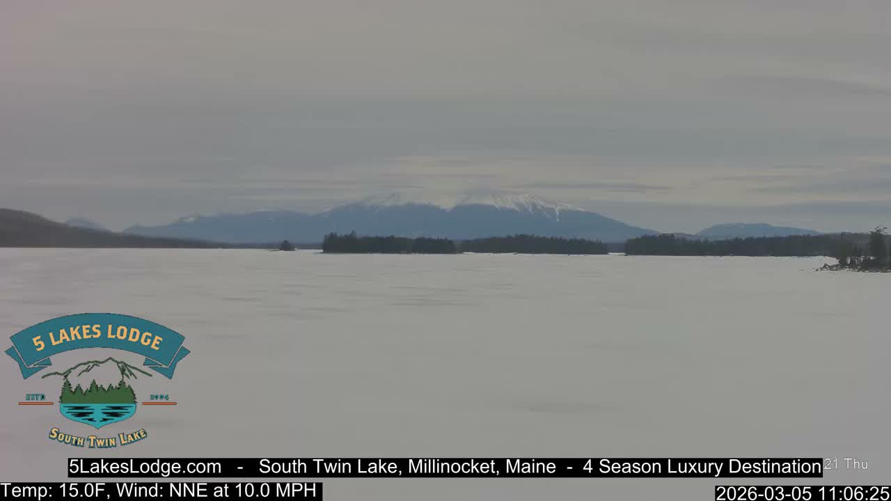 South Twin Lake, Mount  Katahdin, Live Cam - Maine, USA 