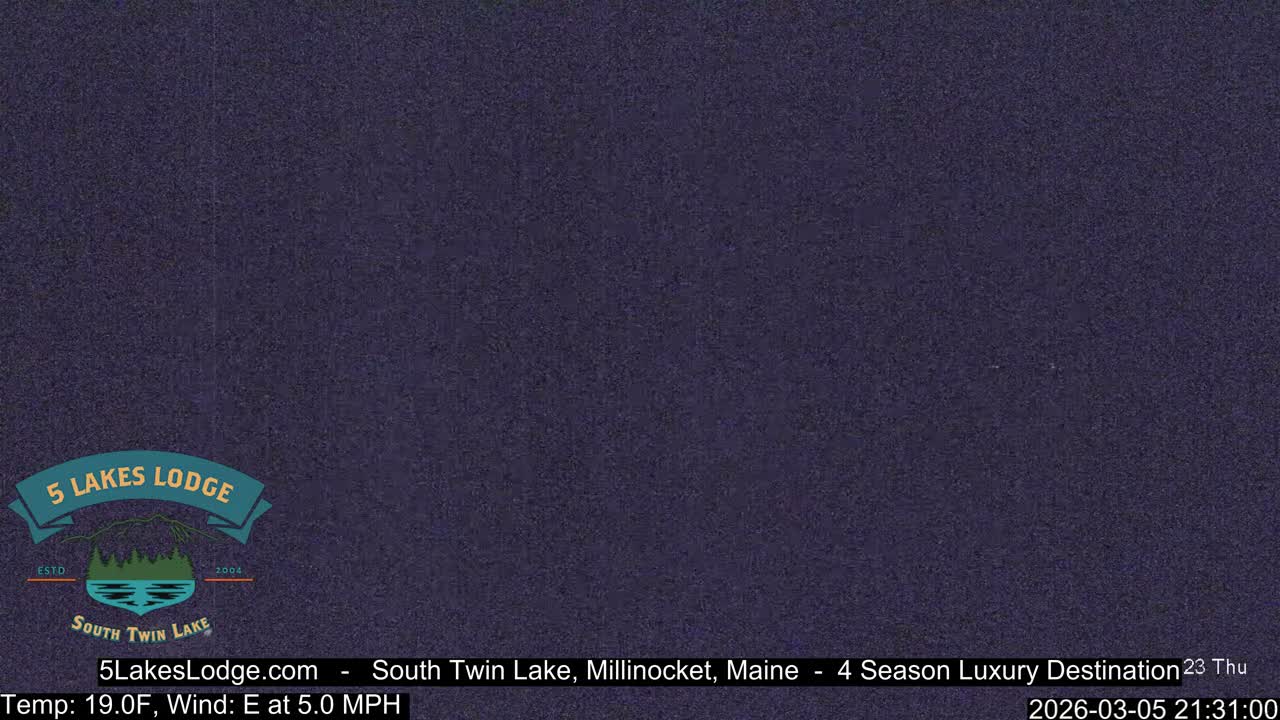South Twin Lake, Mount  Katahdin, Live Cam - Maine, USA 