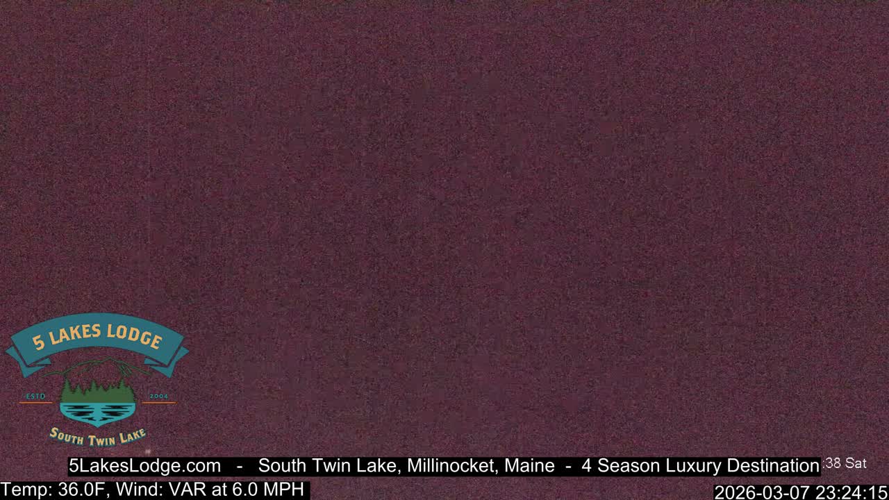 South Twin Lake, Mount  Katahdin, Live Cam - Maine, USA 