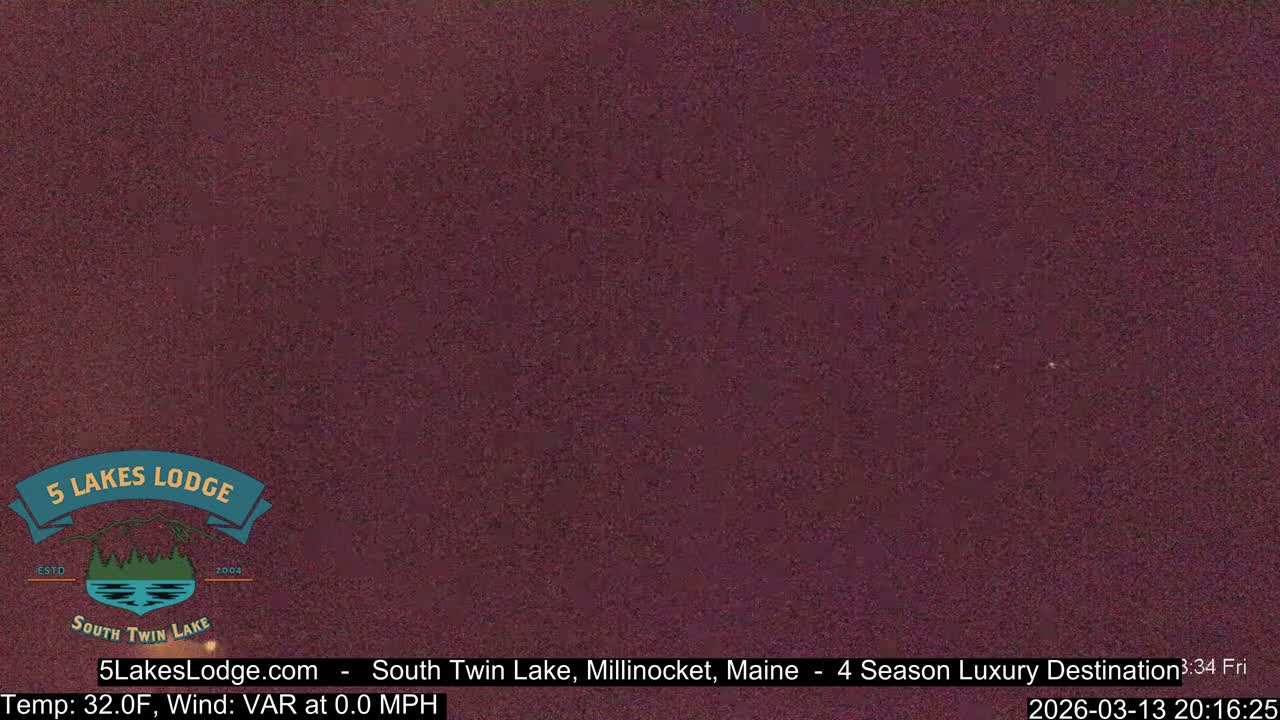South Twin Lake, Mount  Katahdin, Live Cam - Maine, USA 