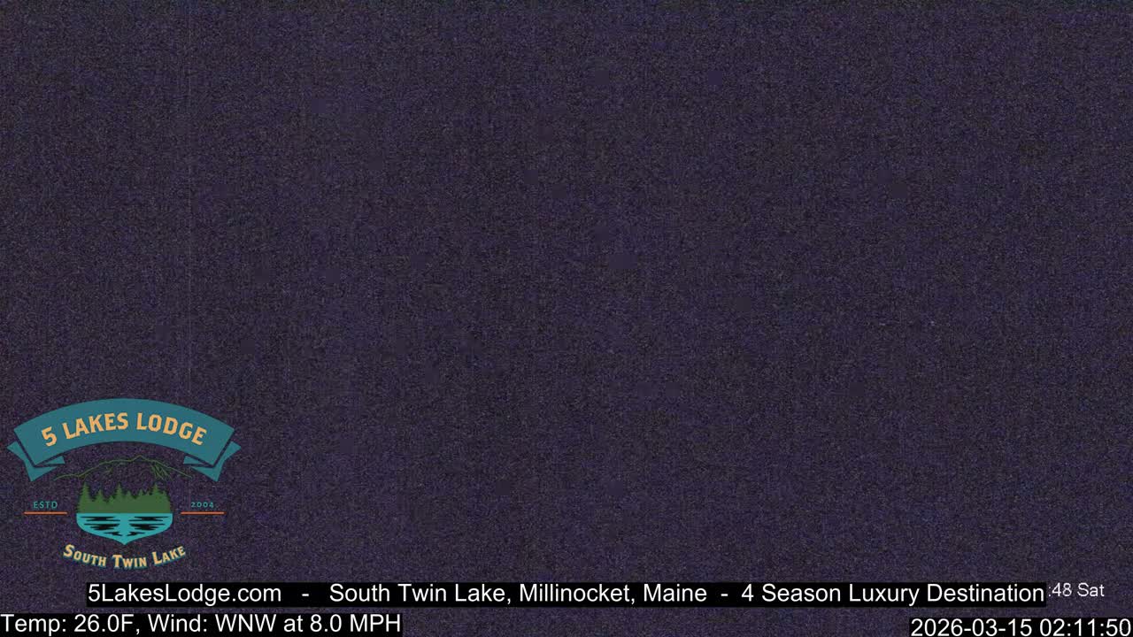 South Twin Lake, Mount  Katahdin, Live Cam - Maine, USA 
