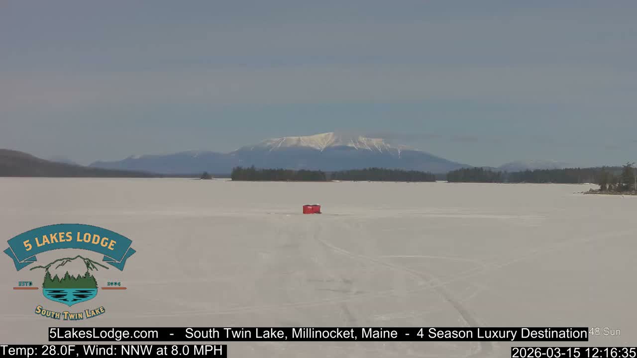 South Twin Lake, Mount  Katahdin, Live Cam - Maine, USA 