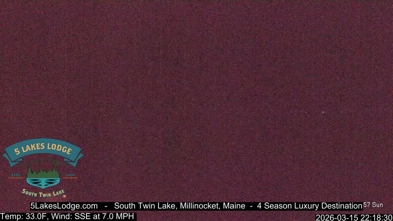 South Twin Lake, Mount  Katahdin, Live Cam - Maine, USA 