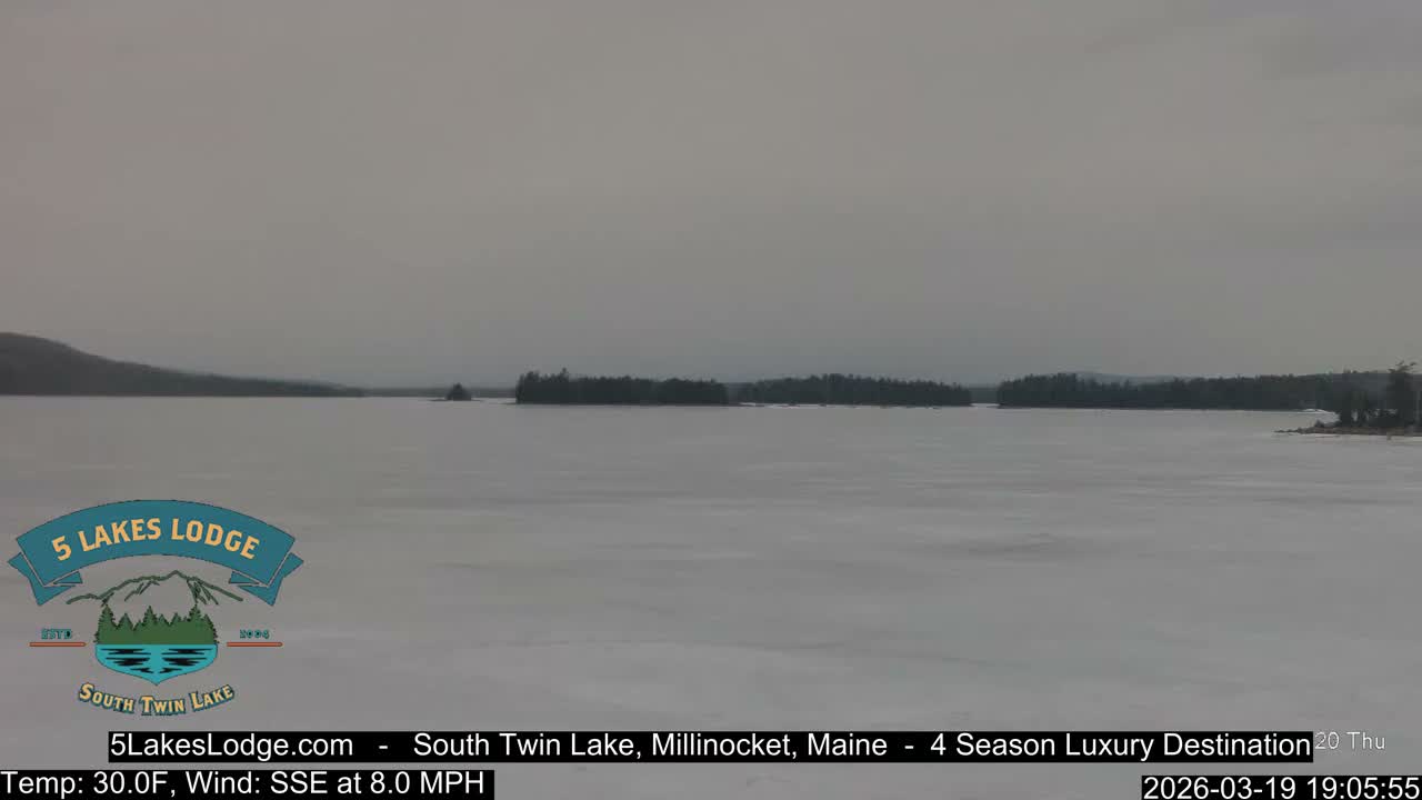 South Twin Lake, Mount  Katahdin, Live Cam - Maine, USA 
