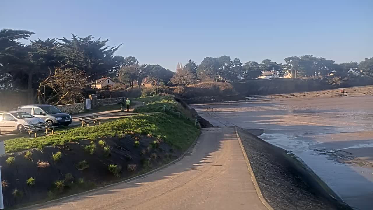 Pénestin, Plage de Betahon Beach Live Cam - Vannes, Morbihan, Bretagne, France