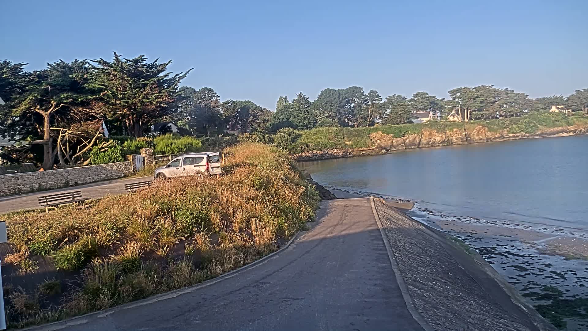 Pénestin, Plage de Betahon Beach Live Cam - Vannes, Morbihan, Bretagne, France