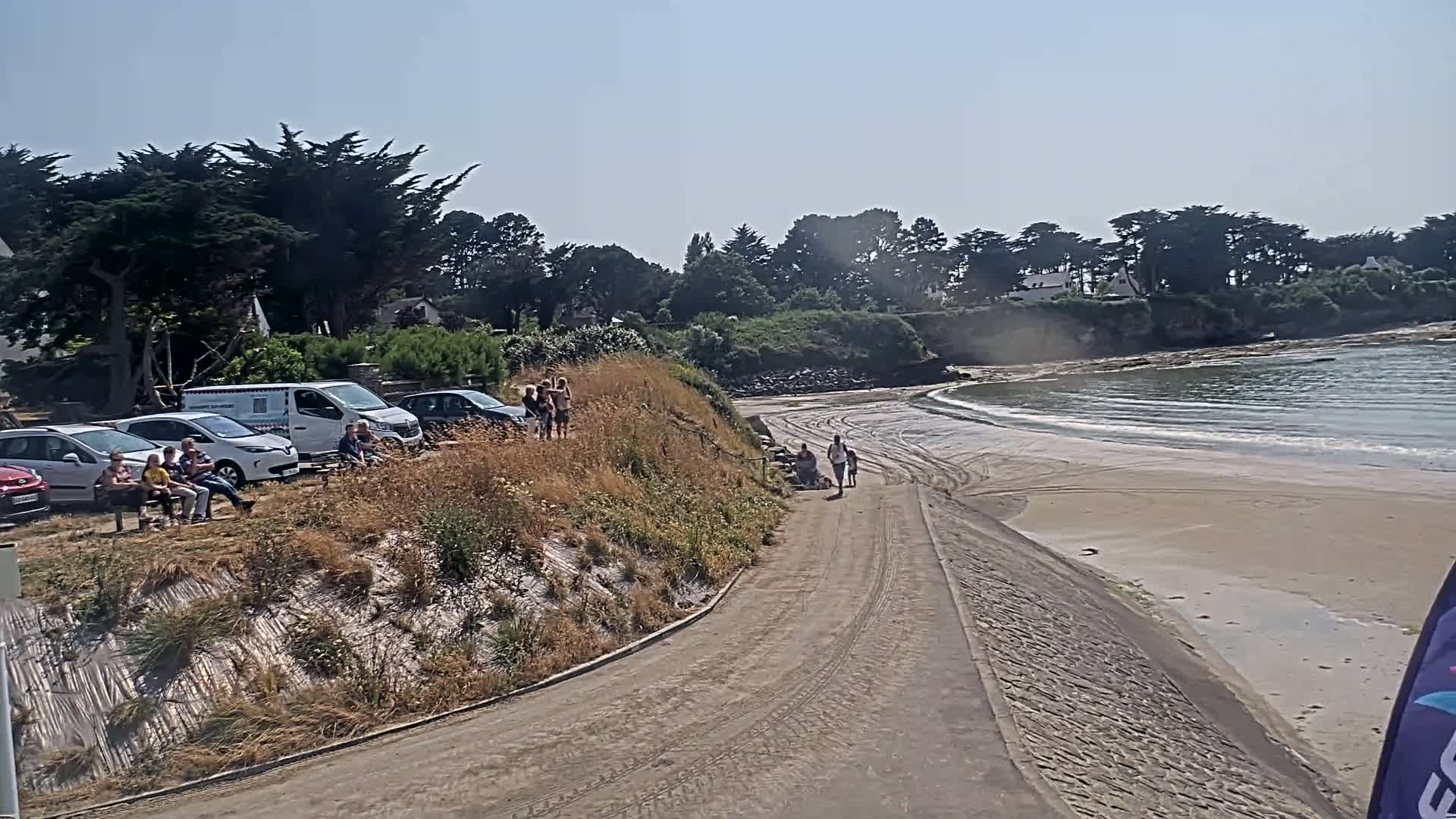 Pénestin, Plage de Betahon Beach Live Cam - Vannes, Morbihan, Bretagne, France