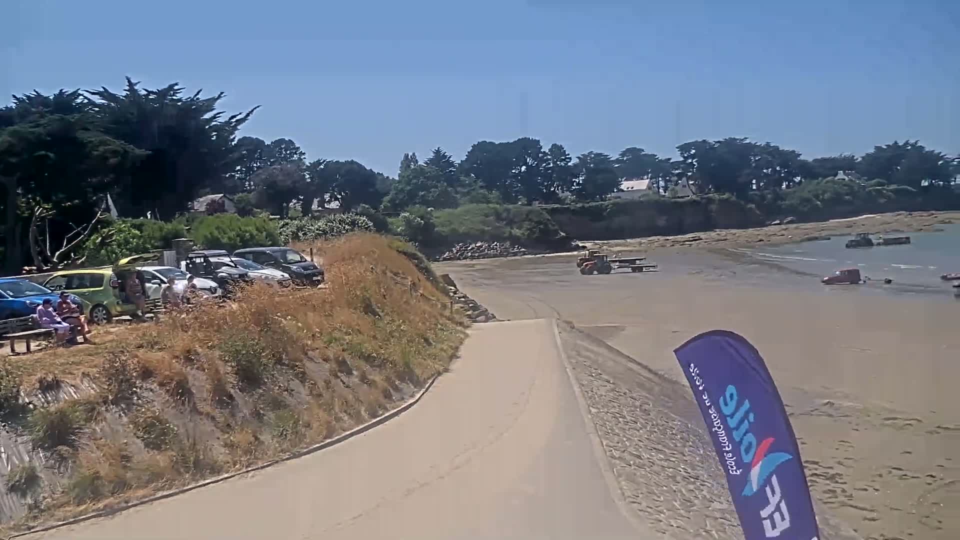 Pénestin, Plage de Betahon Beach Live Cam - Vannes, Morbihan, Bretagne, France