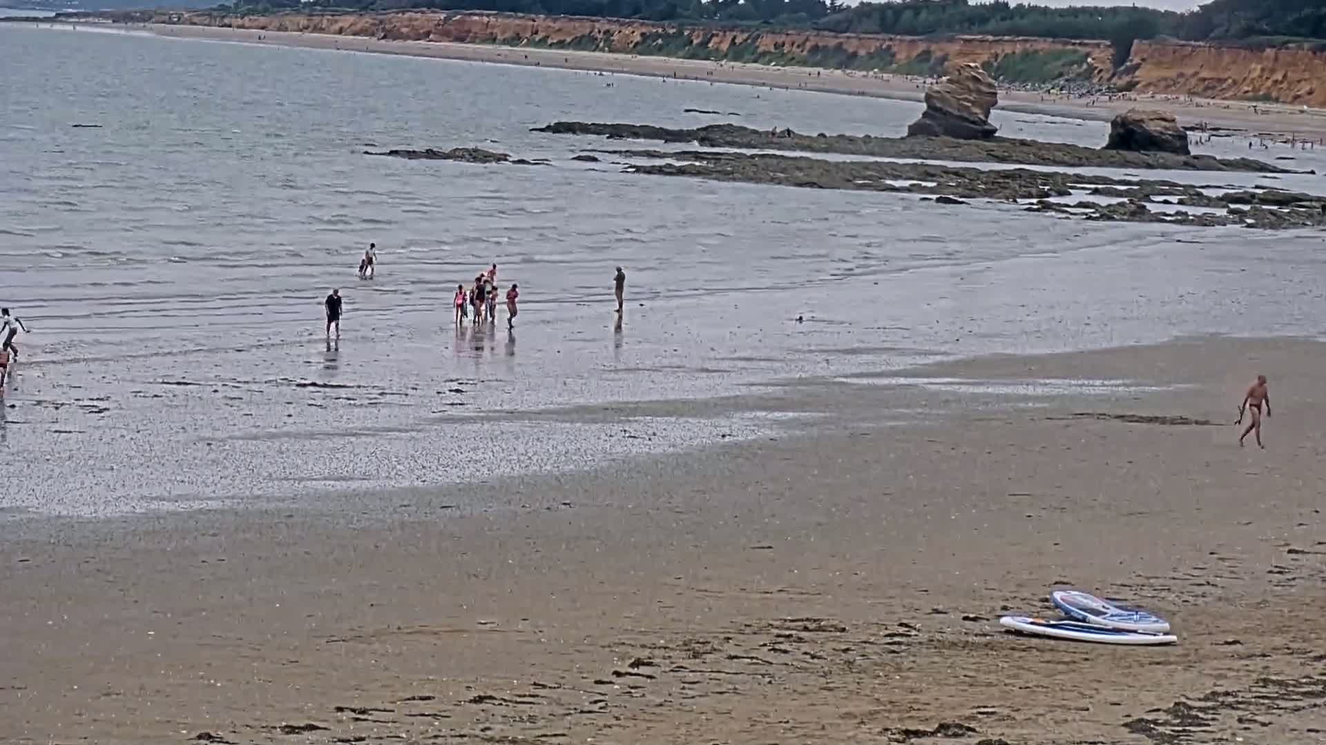 Pénestin, Plage de Betahon Beach Live Cam - Vannes, Morbihan, Bretagne, France
