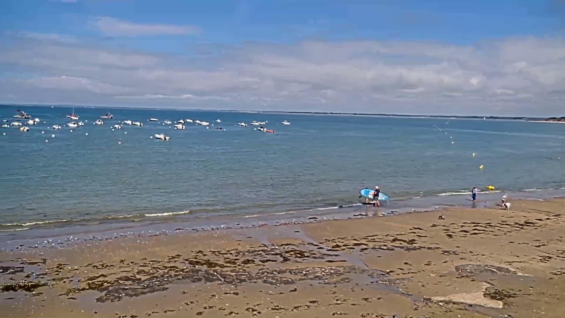 Pénestin, Plage de Betahon Beach Live Cam - Vannes, Morbihan, Bretagne, France