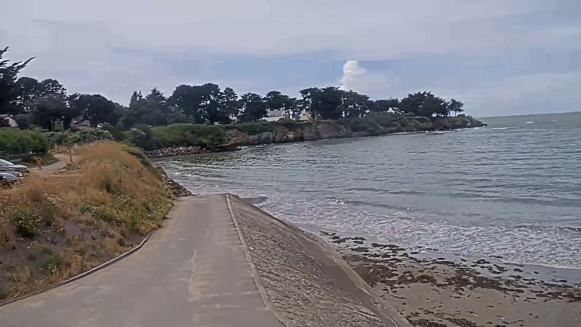 Pénestin, Plage de Betahon Beach Live Cam - Vannes, Morbihan, Bretagne, France