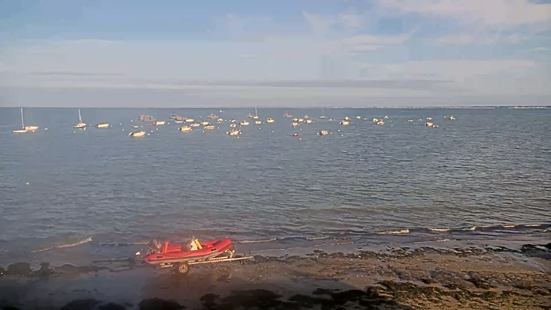 Pénestin, Plage de Betahon Beach Live Cam - Vannes, Morbihan, Bretagne, France
