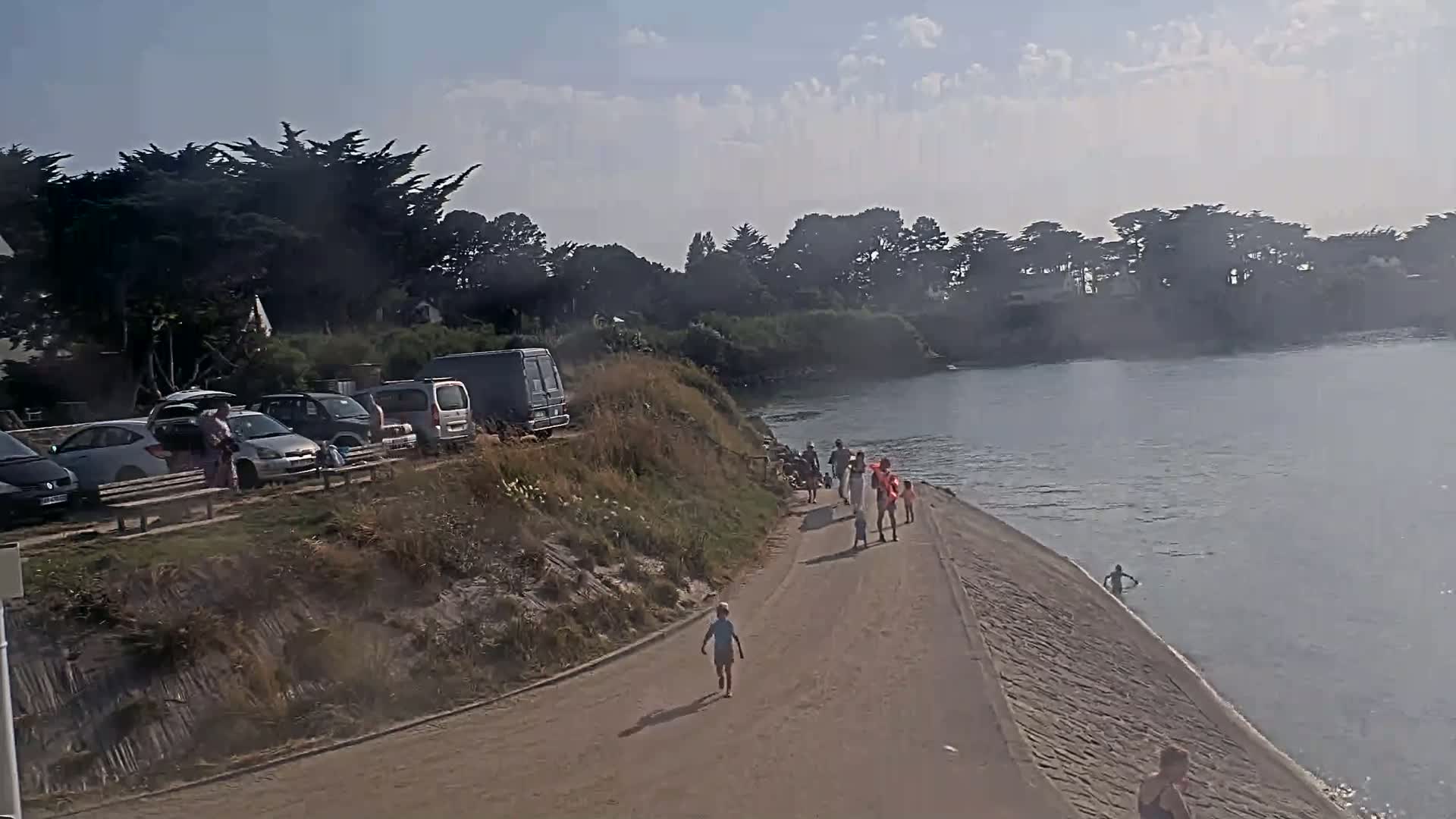 Pénestin, Plage de Betahon Beach Live Cam - Vannes, Morbihan, Bretagne, France