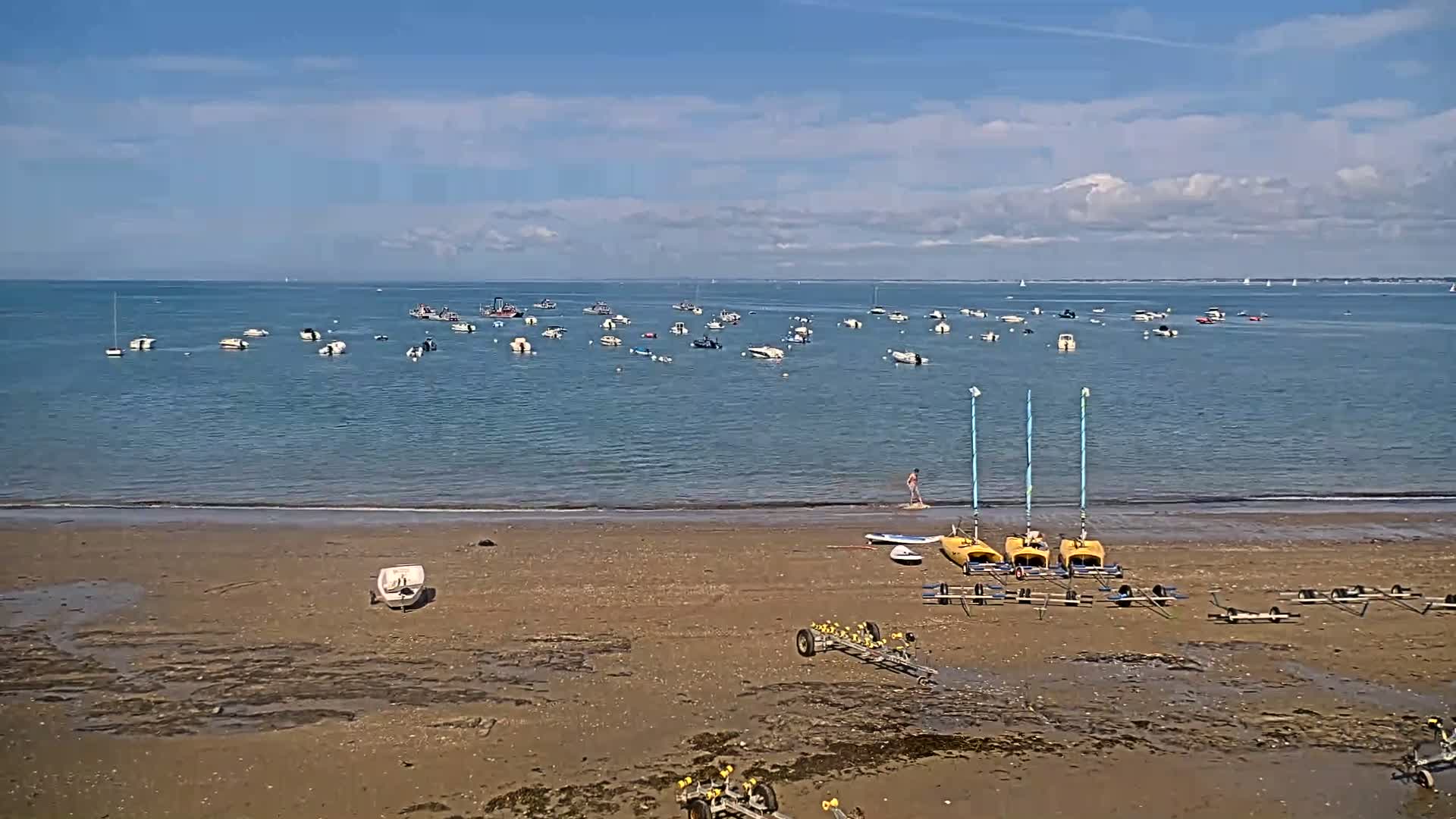 Pénestin, Plage de Betahon Beach Live Cam - Vannes, Morbihan, Bretagne, France