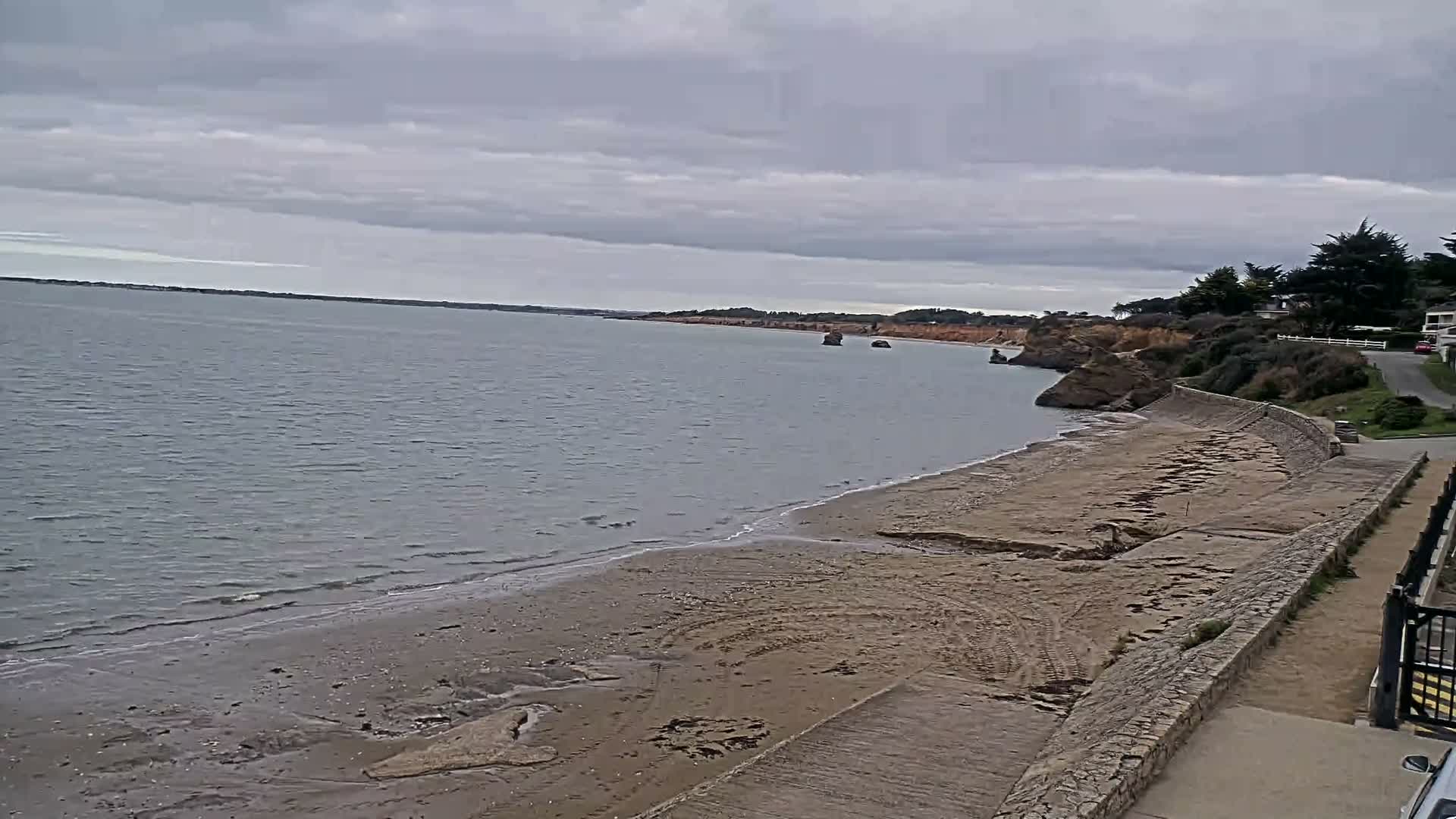 Pénestin, Plage de Betahon Beach Live Cam - Vannes, Morbihan, Bretagne, France