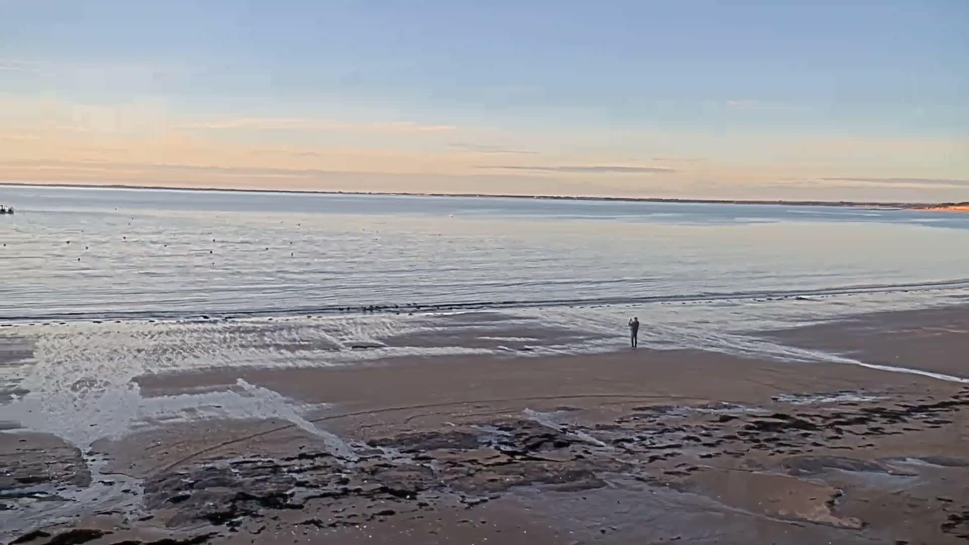 Pénestin, Plage de Betahon Beach Live Cam - Vannes, Morbihan, Bretagne, France