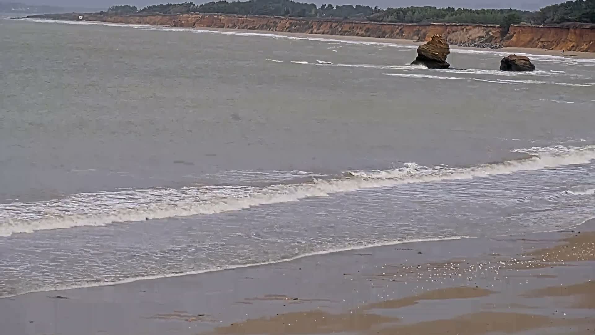 Pénestin, Plage de Betahon Beach Live Cam - Vannes, Morbihan, Bretagne, France