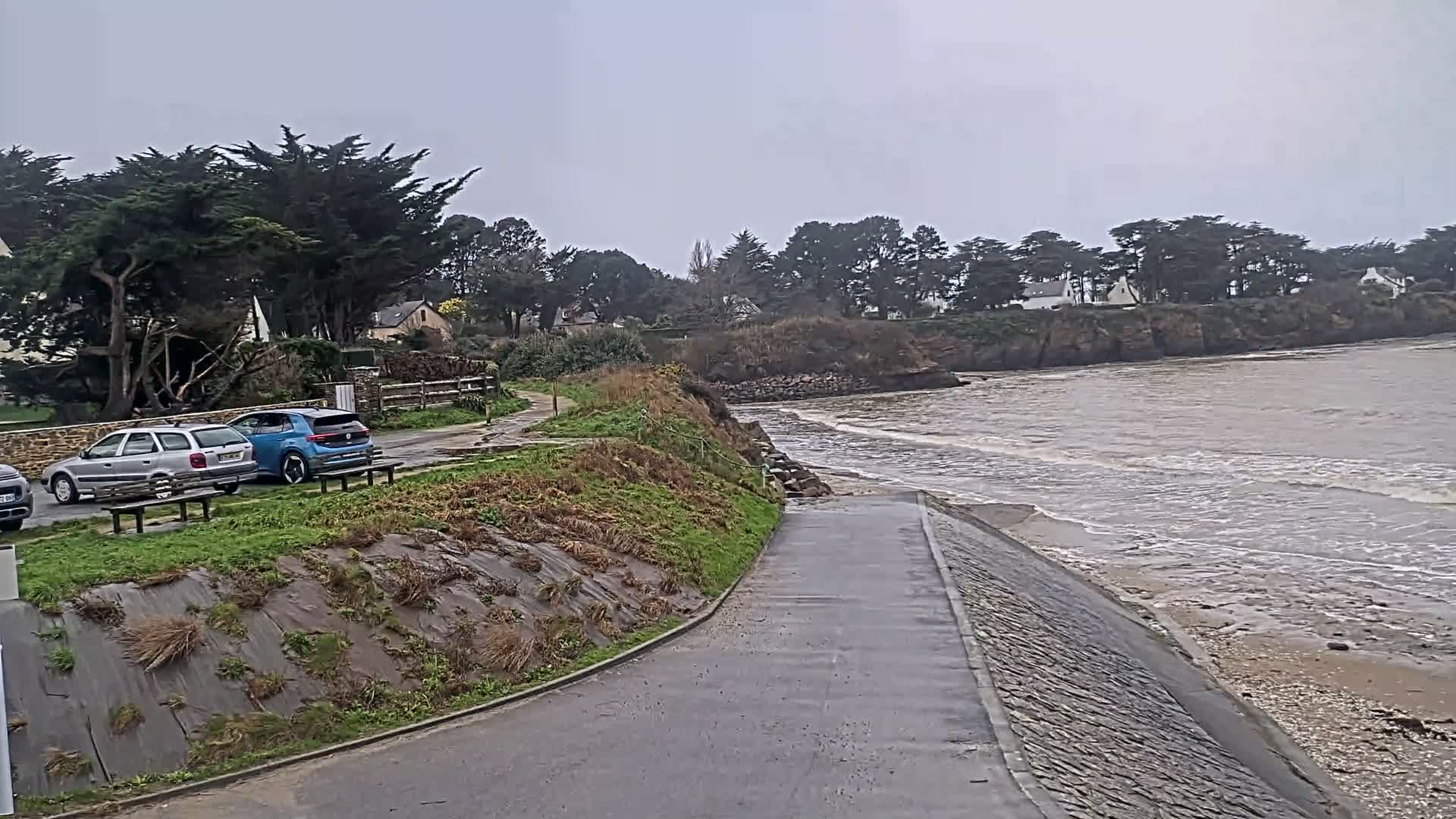 Pénestin, Plage de Betahon Beach Live Cam - Vannes, Morbihan, Bretagne, France