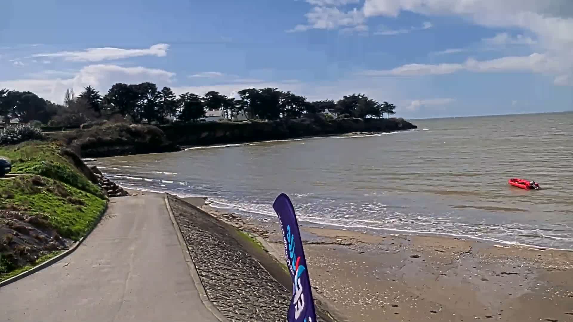 Pénestin, Plage de Betahon Beach Live Cam - Vannes, Morbihan, Bretagne, France