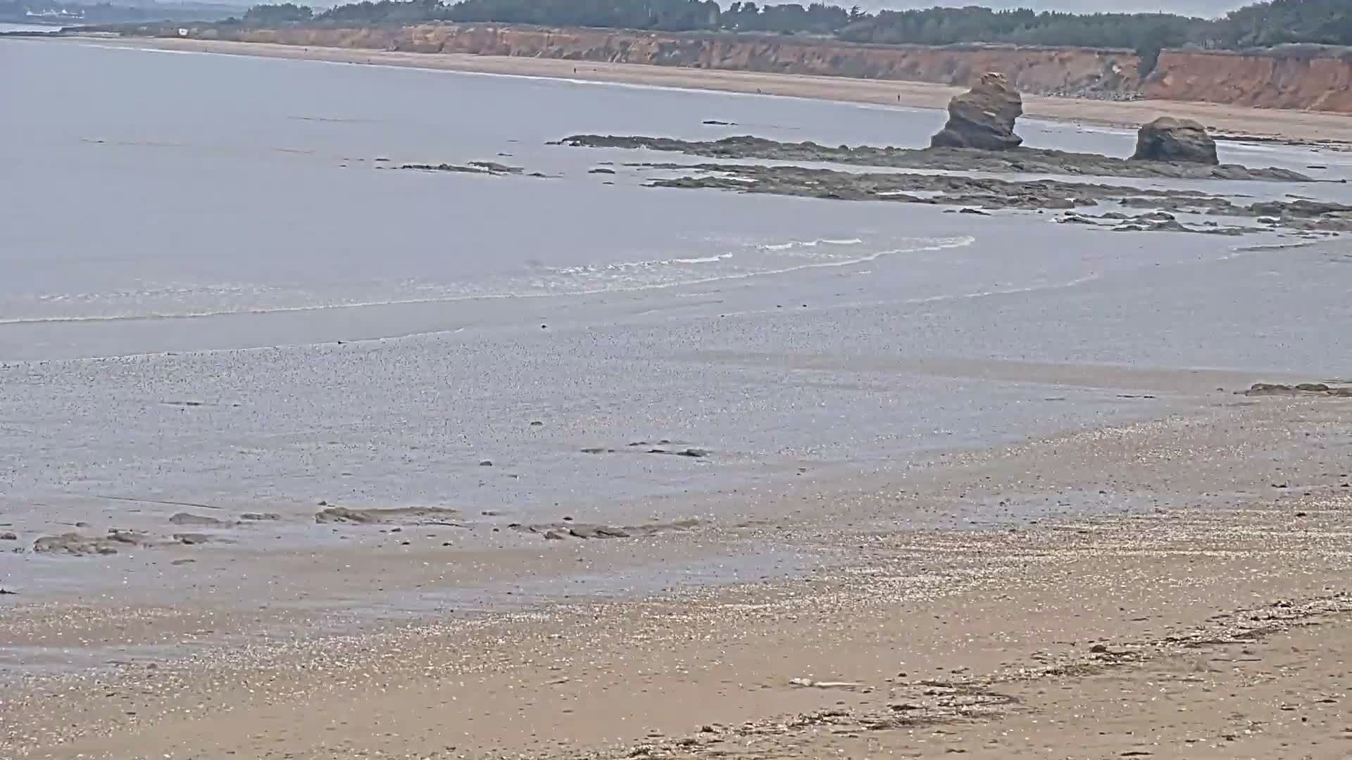 Pénestin, Plage de Betahon Beach Live Cam - Vannes, Morbihan, Bretagne, France