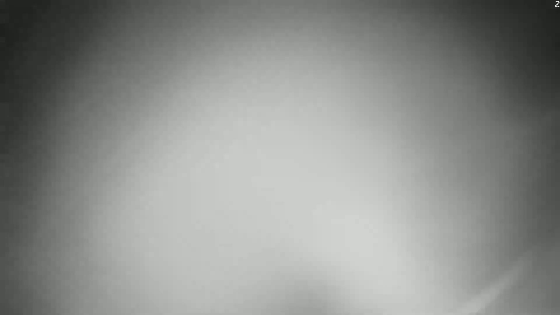 A blurry, grayscale image shows a hazy, overcast sky.