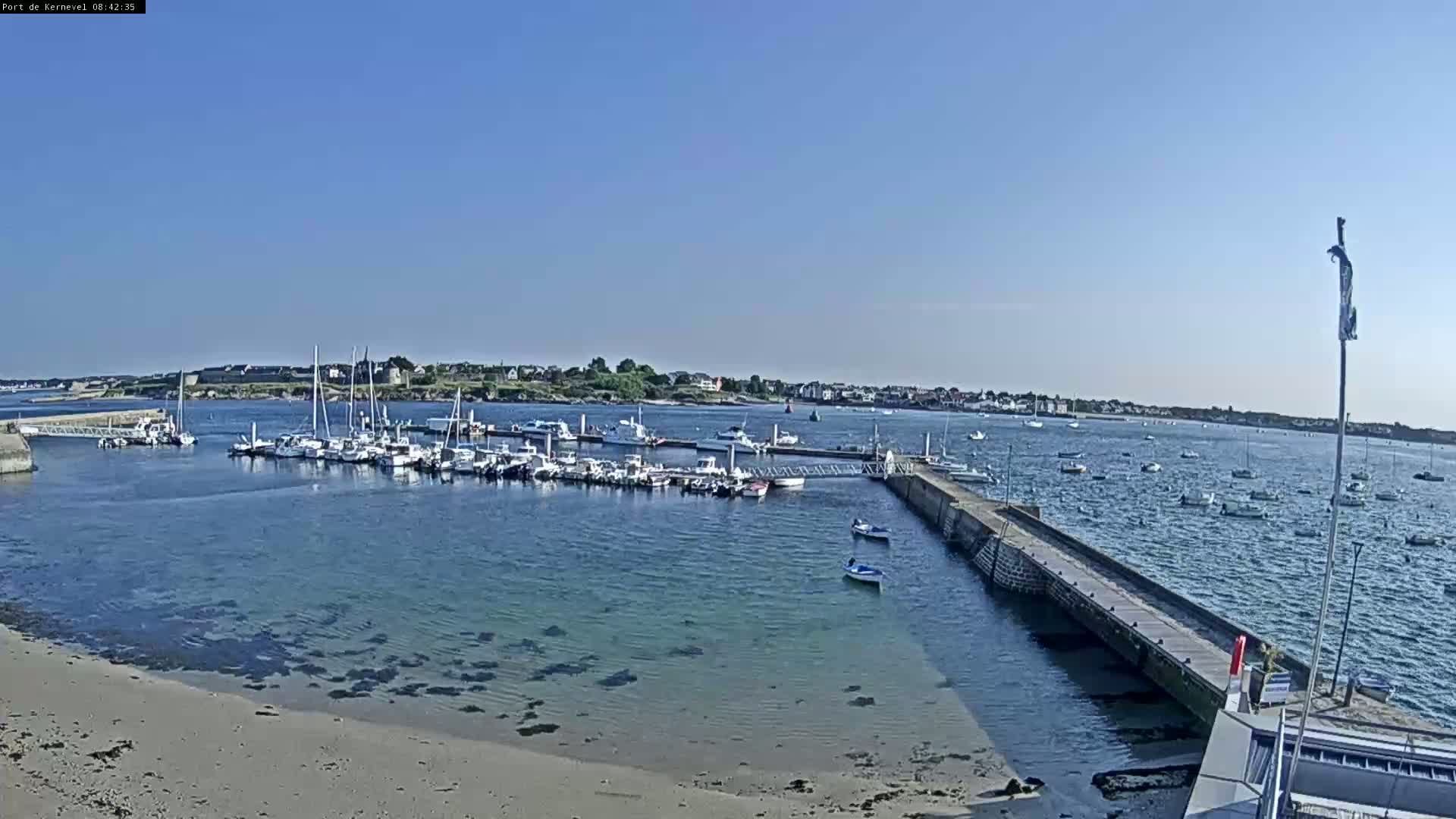 Port de Gavres Marine Live Cam - Lorient, Morbihan, Bretagne, France