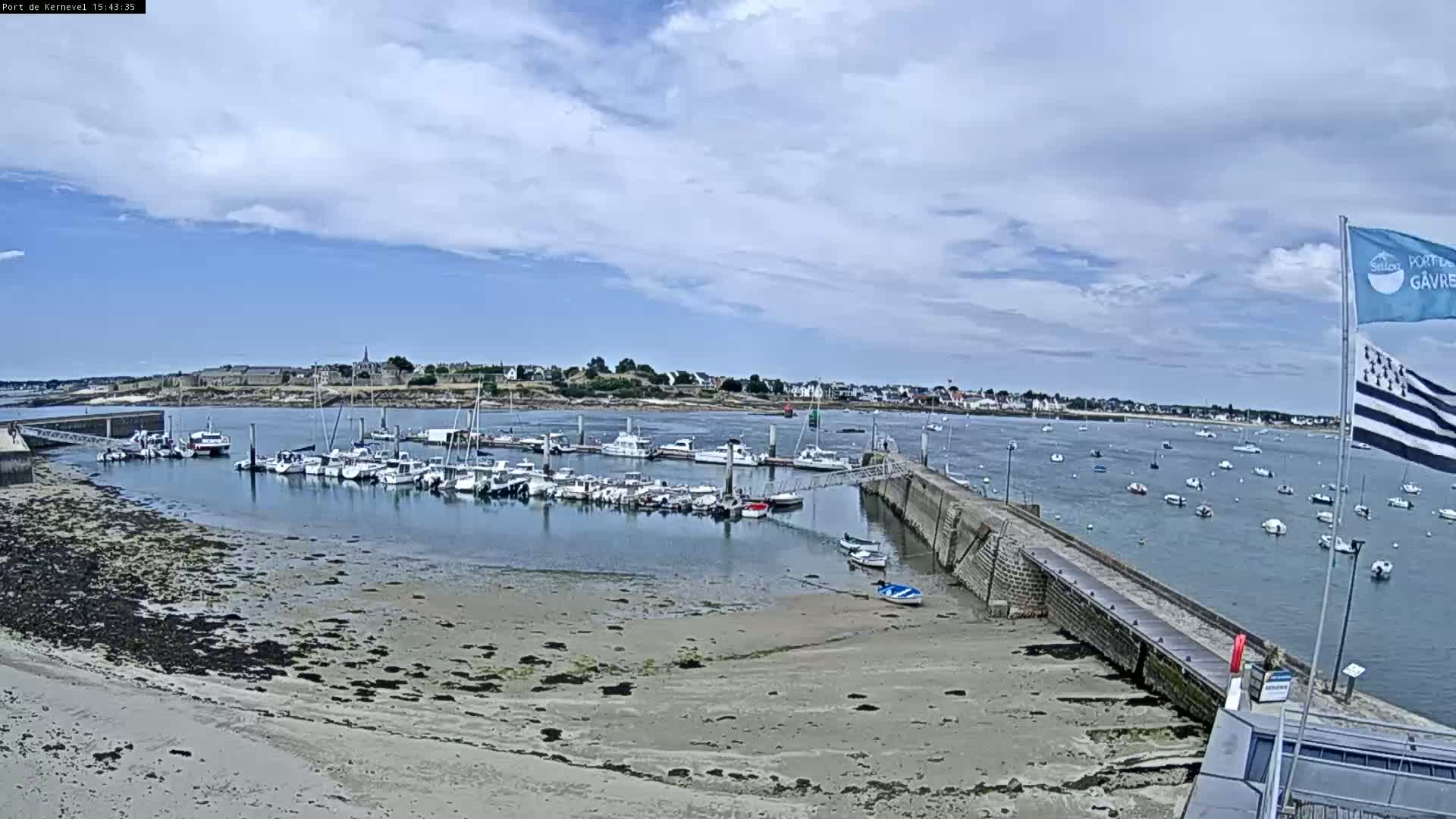 Port de Gavres Marine Live Cam - Lorient, Morbihan, Bretagne, France
