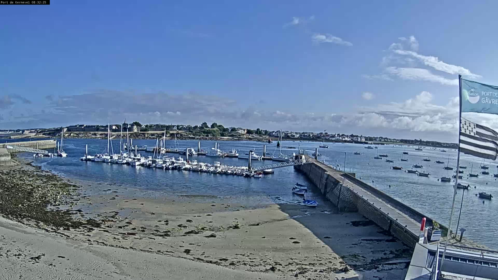 Port de Gavres Marine Live Cam - Lorient, Morbihan, Bretagne, France