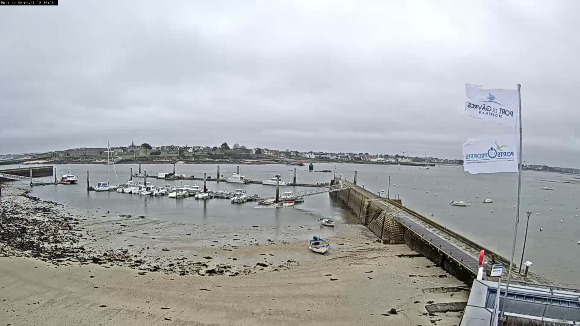 Port de Gavres Marine Live Cam - Lorient, Morbihan, Bretagne, France