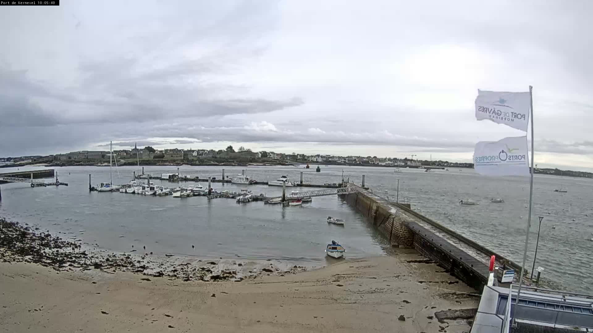 Port de Gavres Marine Live Cam - Lorient, Morbihan, Bretagne, France