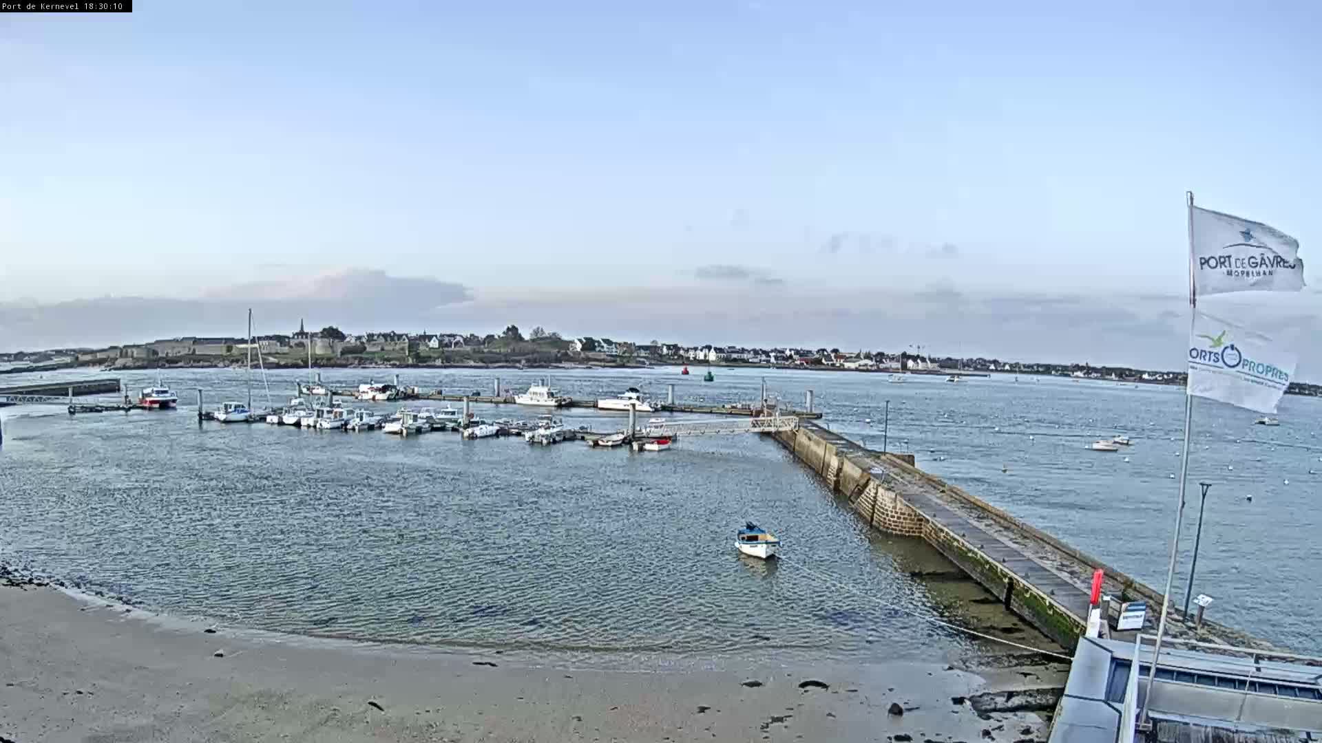 Port de Gavres Marine Live Cam - Lorient, Morbihan, Bretagne, France