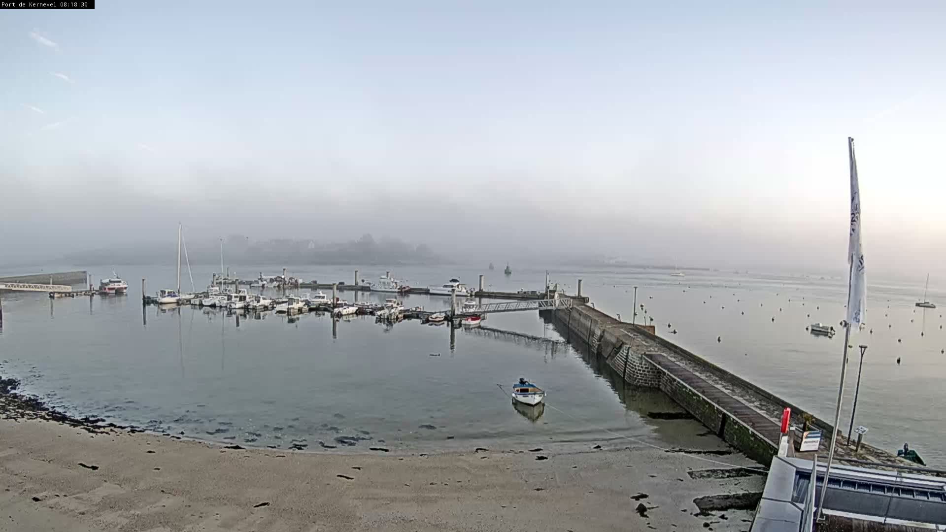 Port de Gavres Marine Live Cam - Lorient, Morbihan, Bretagne, France