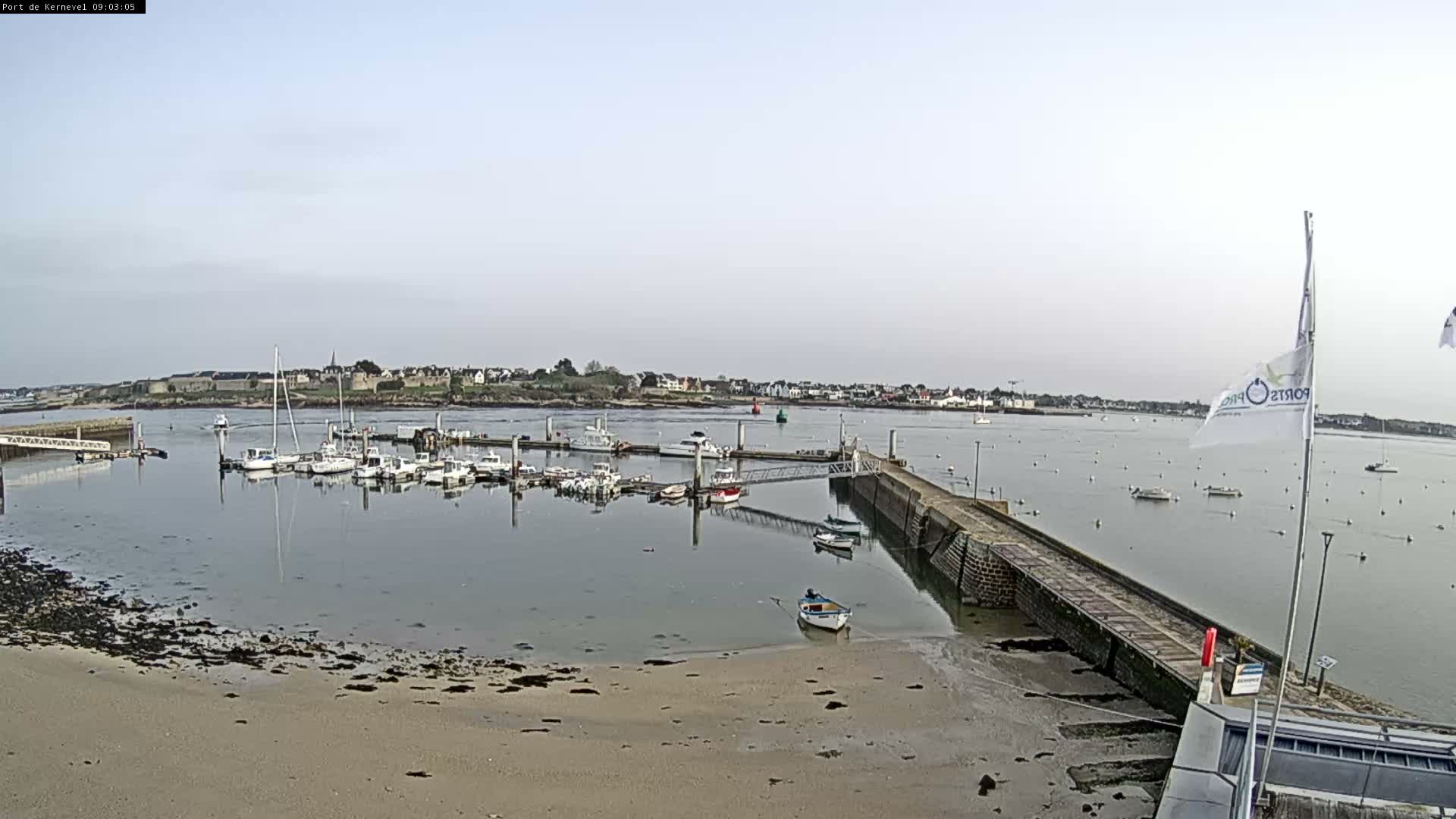 Port de Gavres Marine Live Cam - Lorient, Morbihan, Bretagne, France