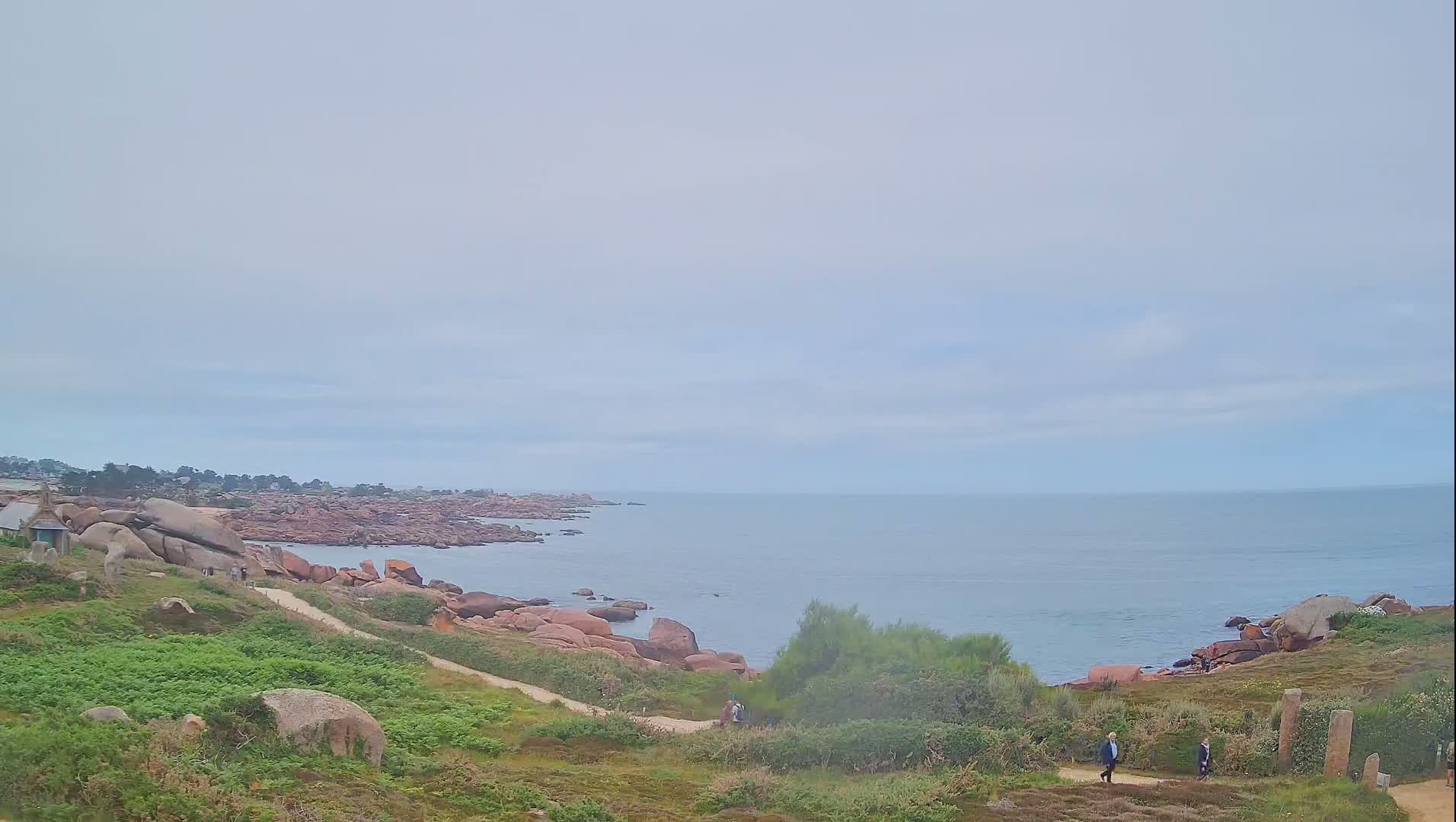 Perros-Guirec - Le Sentier des Douaniers Trekking( The Custom Path ) Live Cam -  Lannion, Cotes-d'Armor, Bretagne, France