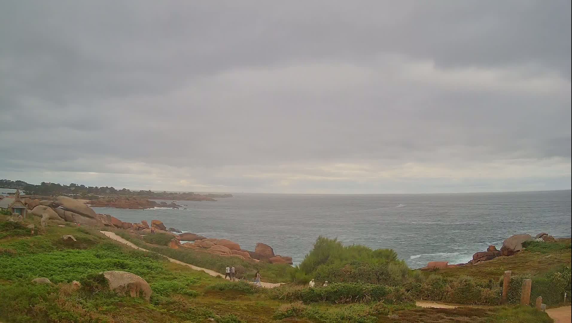 Perros-Guirec - Le Sentier des Douaniers Trekking( The Custom Path ) Live Cam -  Lannion, Cotes-d'Armor, Bretagne, France