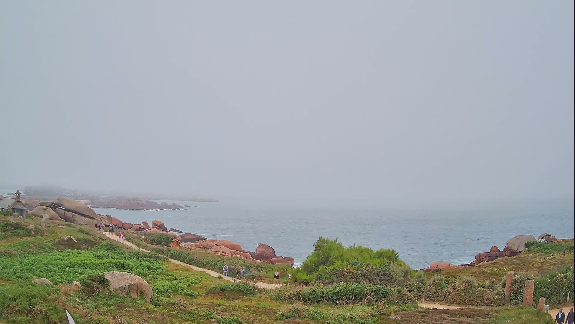 Perros-Guirec - Le Sentier des Douaniers Trekking( The Custom Path ) Live Cam -  Lannion, Cotes-d'Armor, Bretagne, France