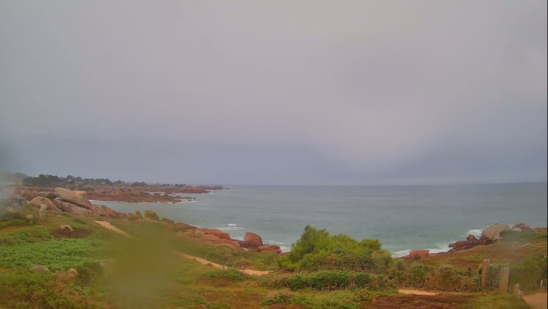 Perros-Guirec - Le Sentier des Douaniers Trekking( The Custom Path ) Live Cam -  Lannion, Cotes-d'Armor, Bretagne, France