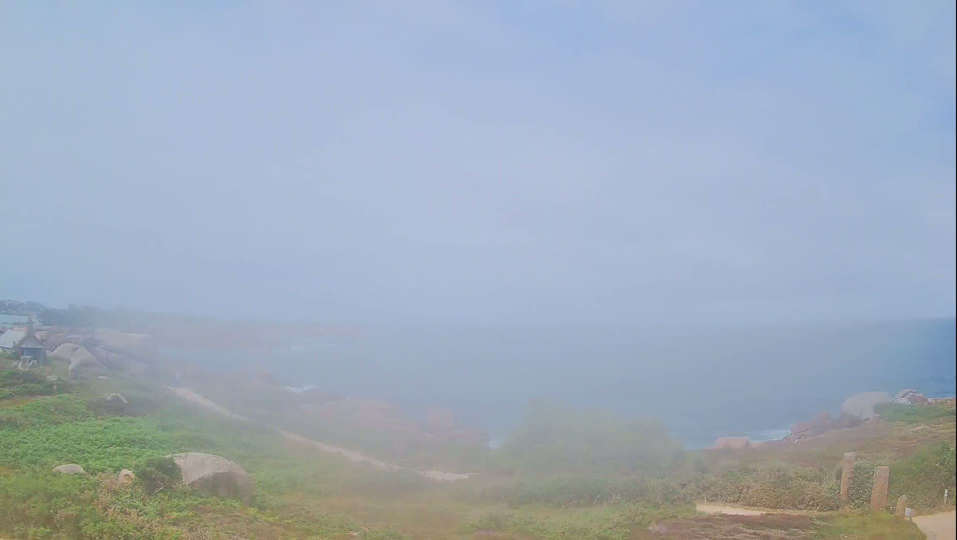 Perros-Guirec - Le Sentier des Douaniers Trekking( The Custom Path ) Live Cam -  Lannion, Cotes-d'Armor, Bretagne, France