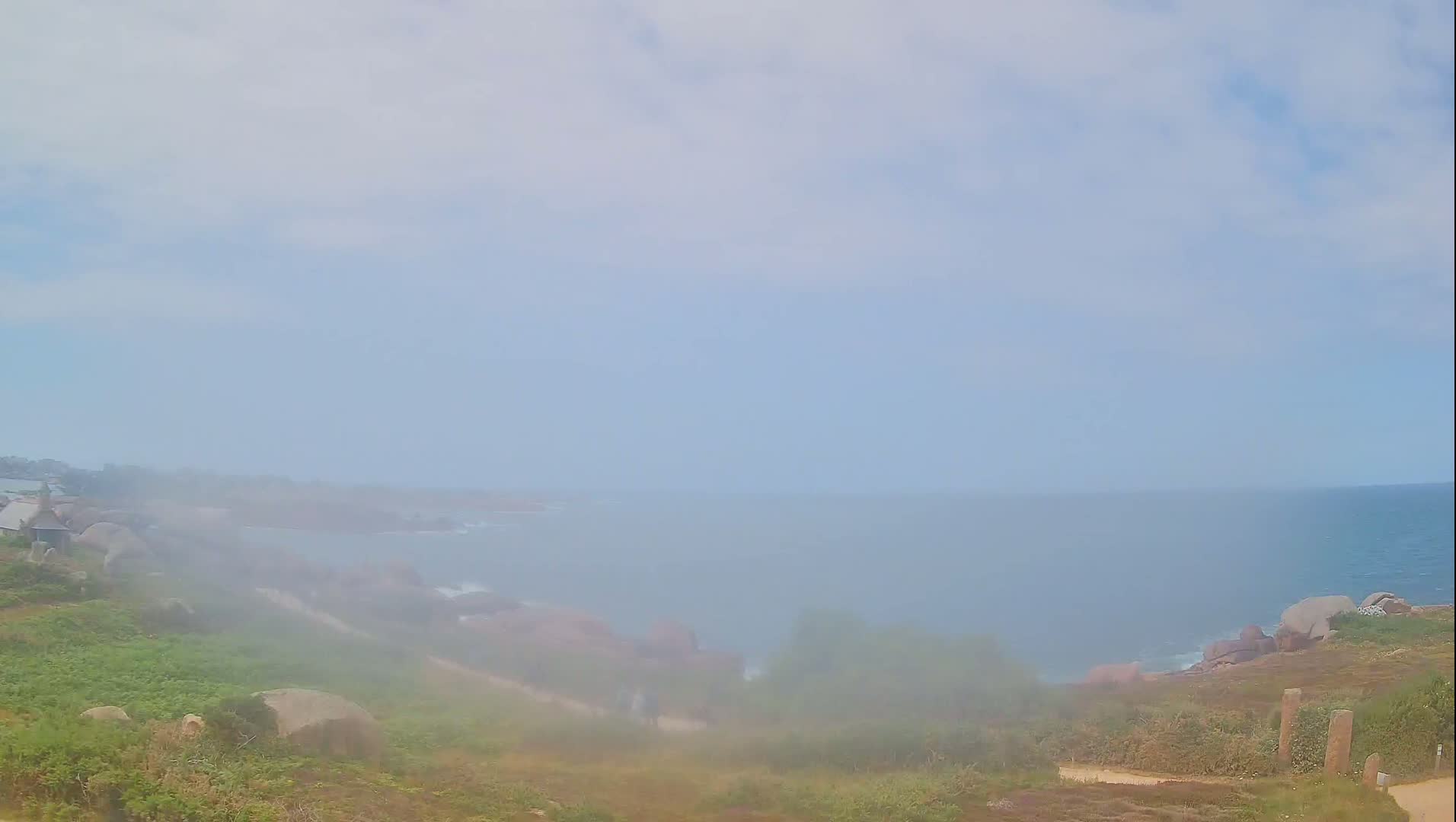 Perros-Guirec - Le Sentier des Douaniers Trekking( The Custom Path ) Live Cam -  Lannion, Cotes-d'Armor, Bretagne, France
