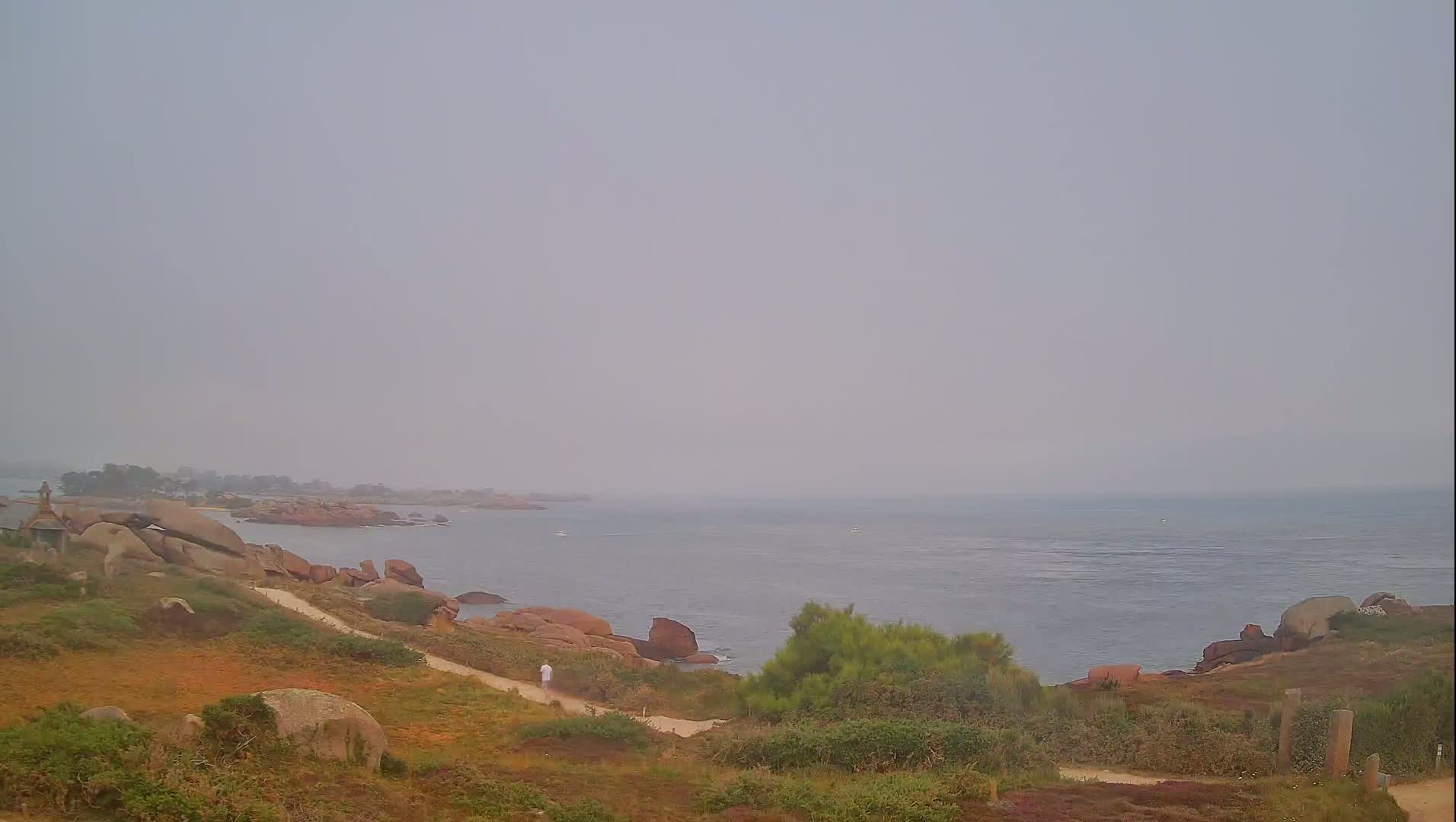 Perros-Guirec - Le Sentier des Douaniers Trekking( The Custom Path ) Live Cam -  Lannion, Cotes-d'Armor, Bretagne, France