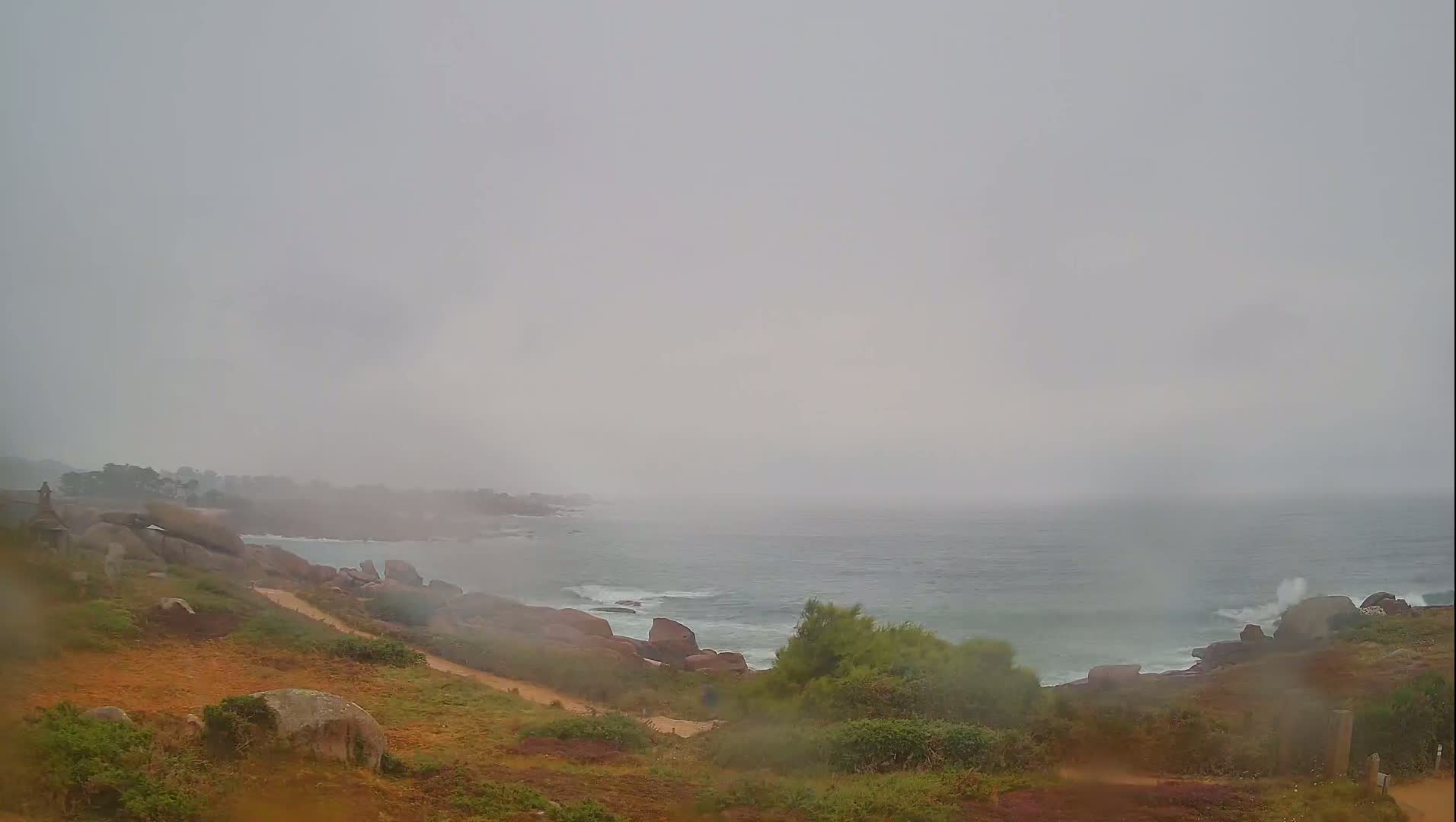 Perros-Guirec - Le Sentier des Douaniers Trekking( The Custom Path ) Live Cam -  Lannion, Cotes-d'Armor, Bretagne, France