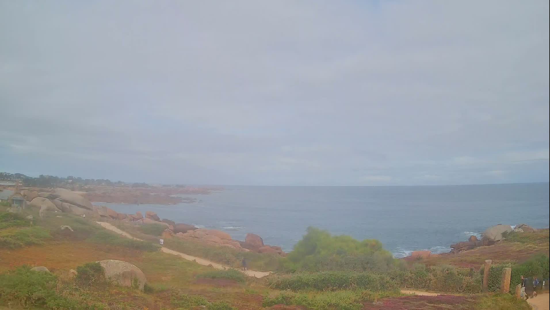 Perros-Guirec - Le Sentier des Douaniers Trekking( The Custom Path ) Live Cam -  Lannion, Cotes-d'Armor, Bretagne, France
