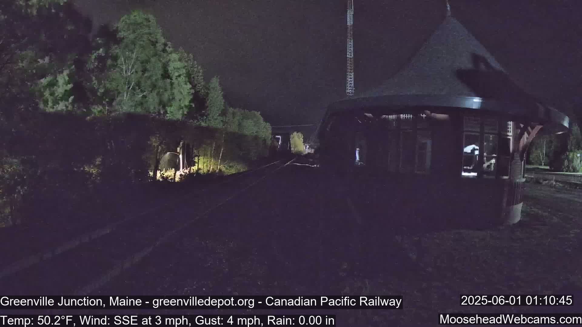 Canadian Pacific Railway , Live Cam , Greenville Junction - Greenville , Maine ,USA