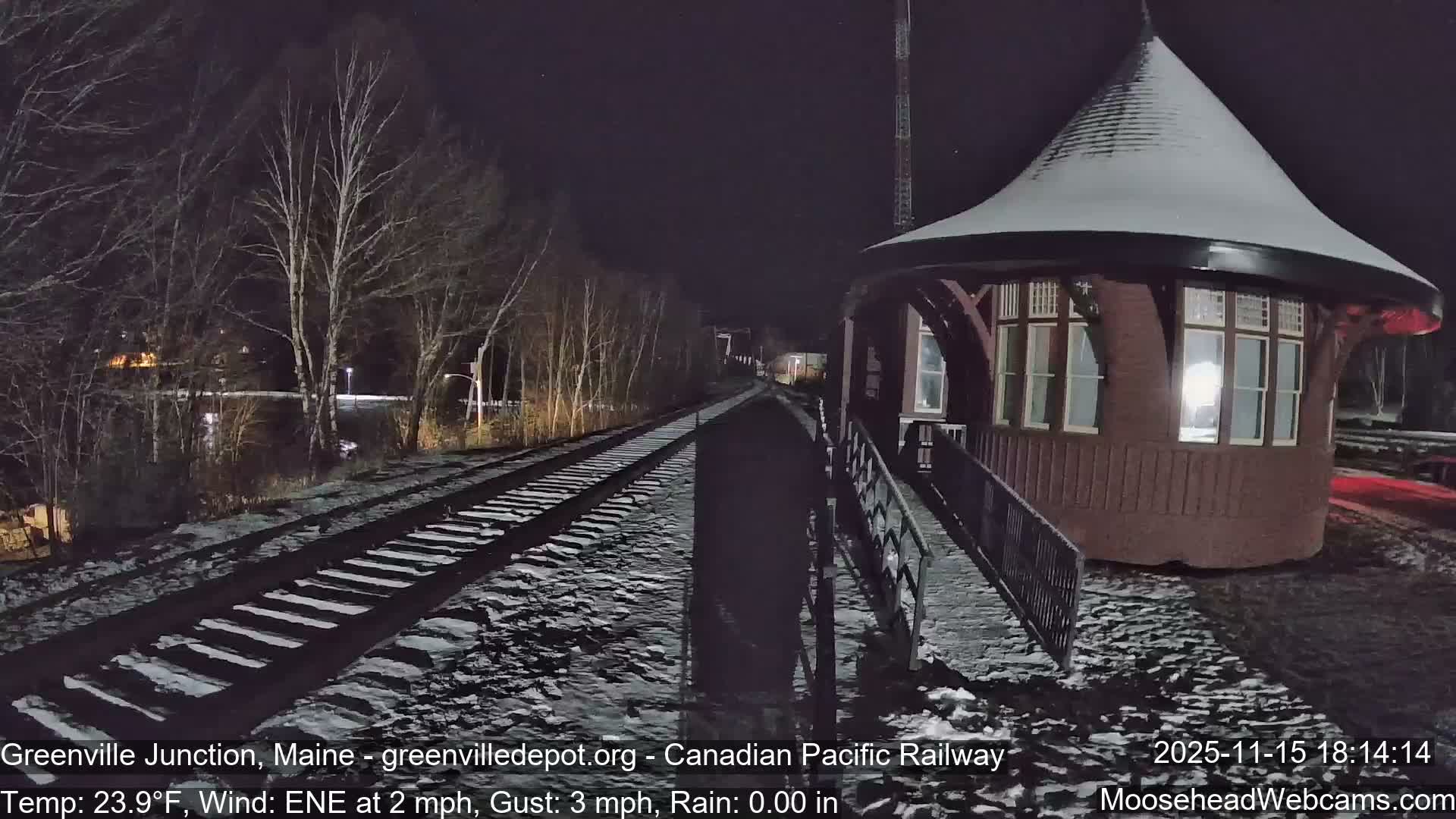 Canadian Pacific Railway , Live Cam , Greenville Junction - Greenville , Maine ,USA