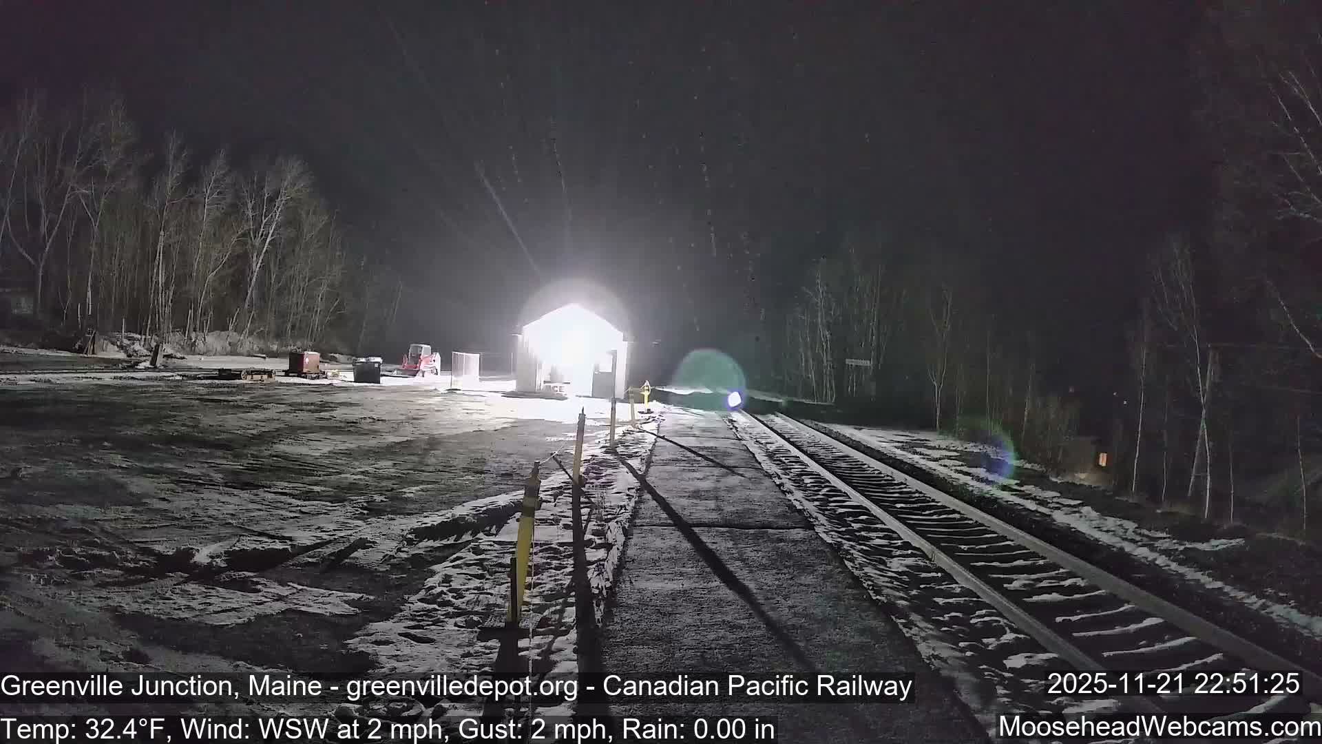 Canadian Pacific Railway , Live Cam , Greenville Junction - Greenville , Maine ,USA